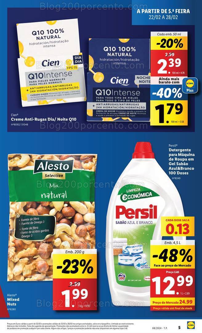 Antevisão Folheto LIDL Promoções de 22 a 28 fevereiro