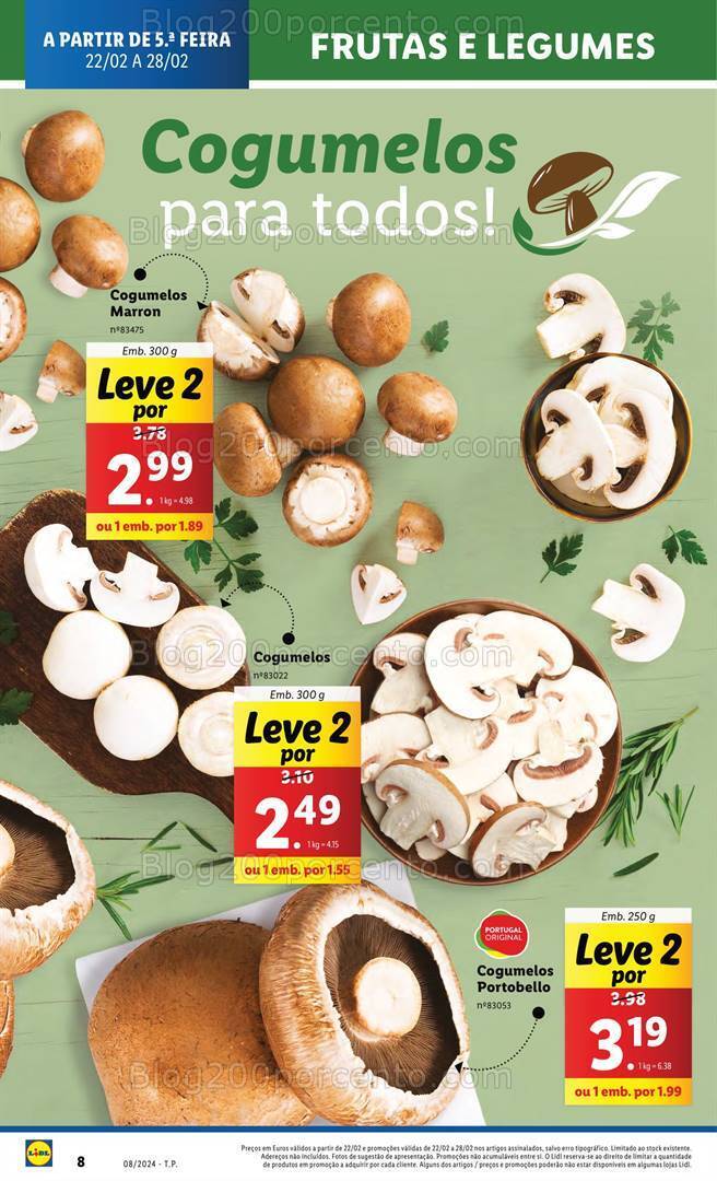 Antevisão Folheto LIDL Promoções de 22 a 28 fevereiro