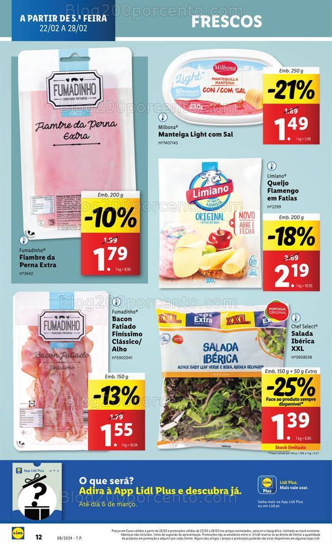 Antevisão Folheto LIDL Promoções de 22 a 28 fevereiro