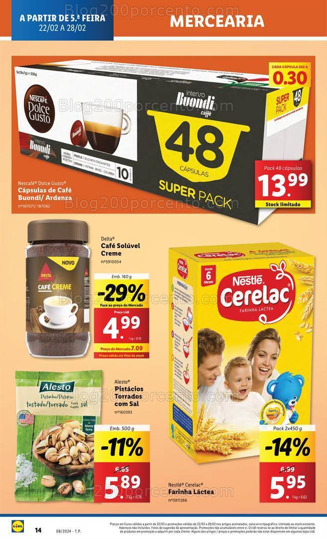 Antevisão Folheto LIDL Promoções de 22 a 28 fevereiro