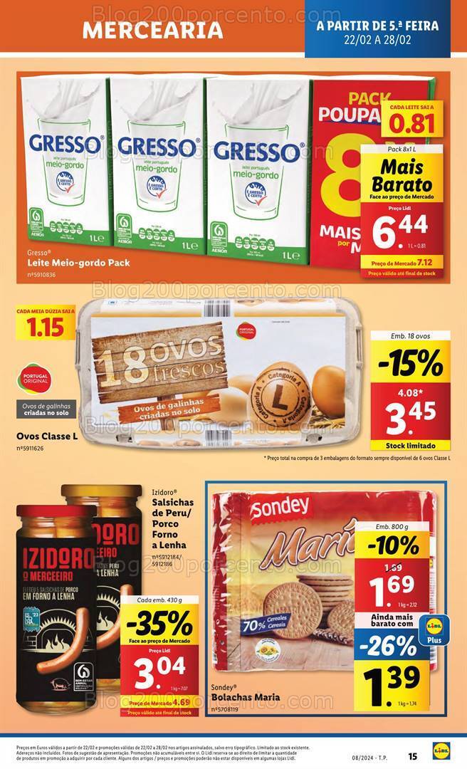 Antevisão Folheto LIDL Promoções de 22 a 28 fevereiro