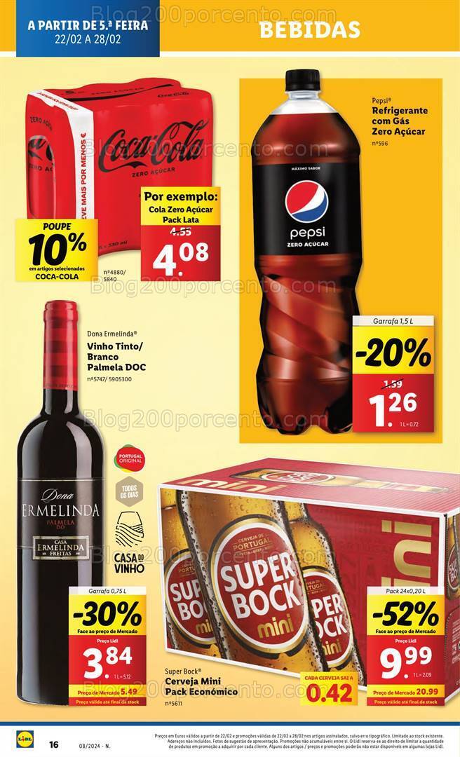Antevisão Folheto LIDL Promoções de 22 a 28 fevereiro