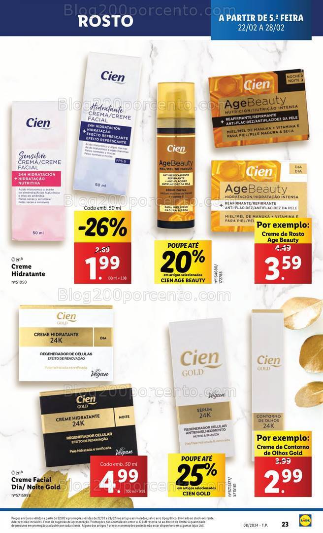 Antevisão Folheto LIDL Promoções de 22 a 28 fevereiro