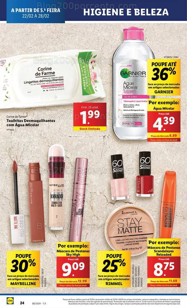 Antevisão Folheto LIDL Promoções de 22 a 28 fevereiro