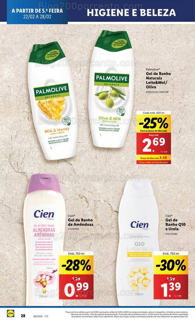 Antevisão Folheto LIDL Promoções de 22 a 28 fevereiro