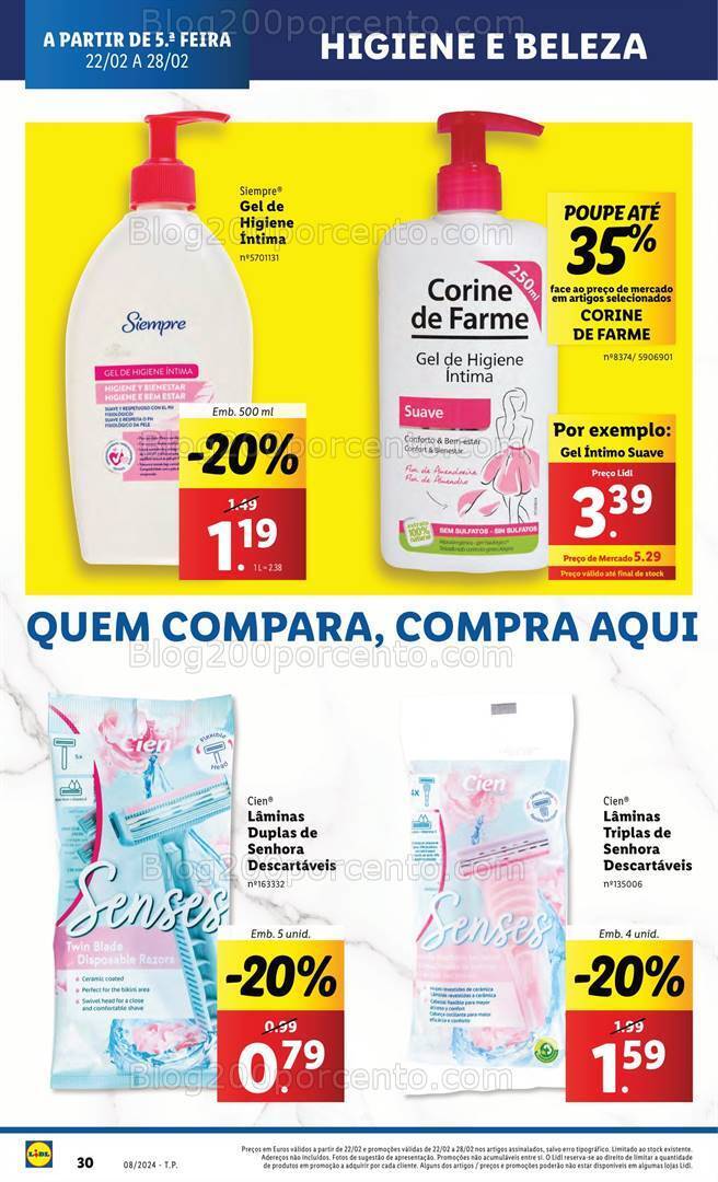 Antevisão Folheto LIDL Promoções de 22 a 28 fevereiro