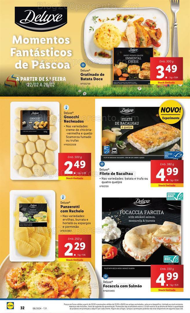 Antevisão Folheto LIDL Páscoa Promoções de 22 a 28 fevereiro