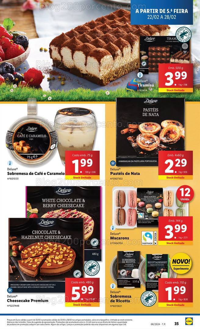 Antevisão Folheto LIDL Páscoa Promoções de 22 a 28 fevereiro