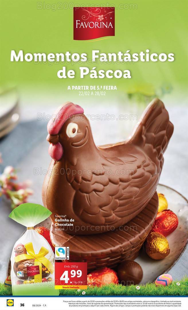 Antevisão Folheto LIDL Páscoa Promoções de 22 a 28 fevereiro