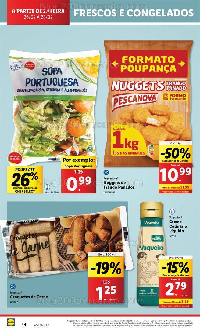 Antevisão Folheto LIDL Promoções de 22 a 28 fevereiro