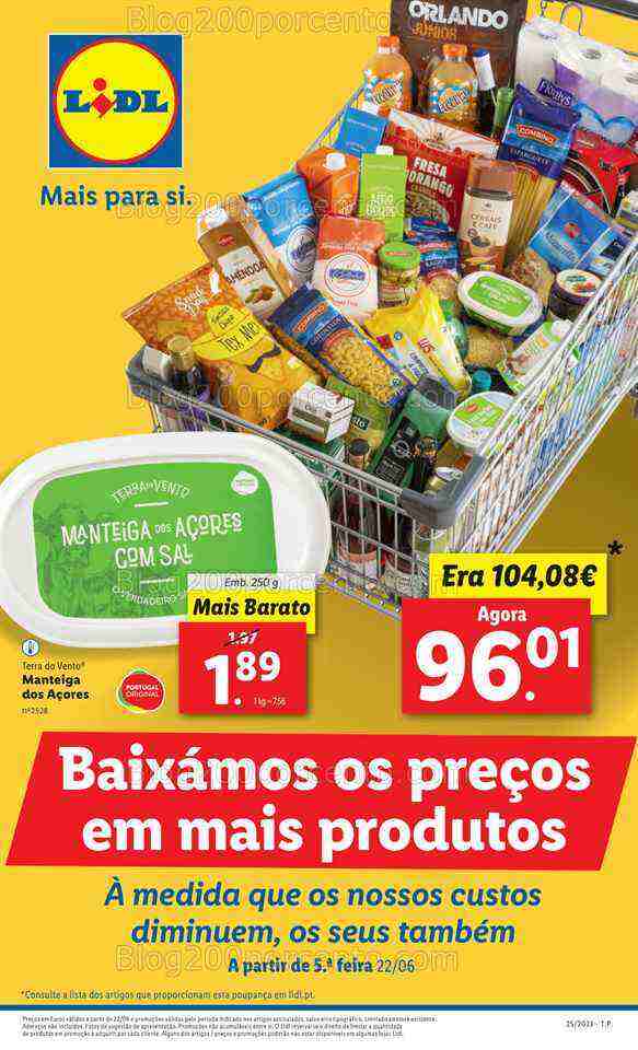 Antevisão Folheto LIDL Promoçóes de 22 a 28 junho