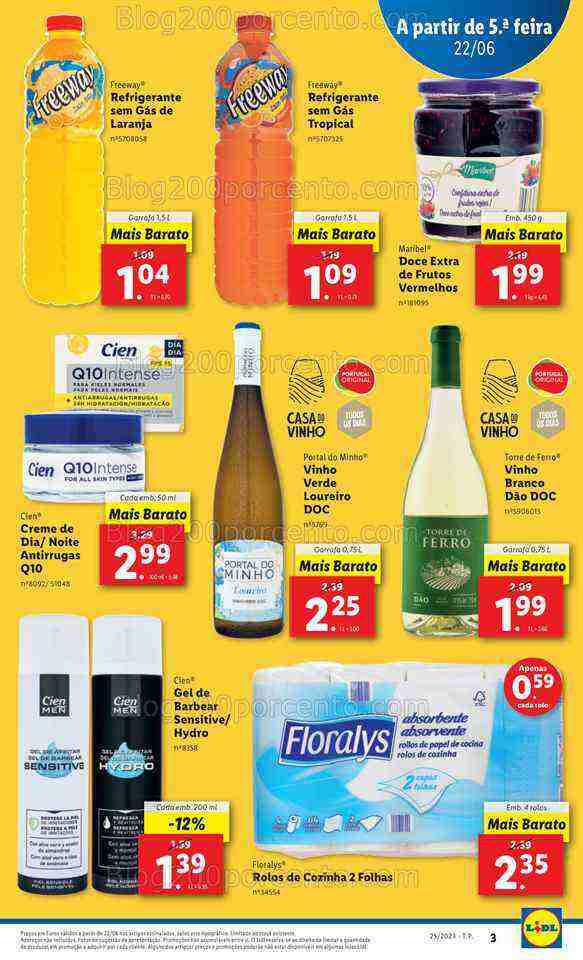 Antevisão Folheto LIDL Promoçóes de 22 a 28 junho