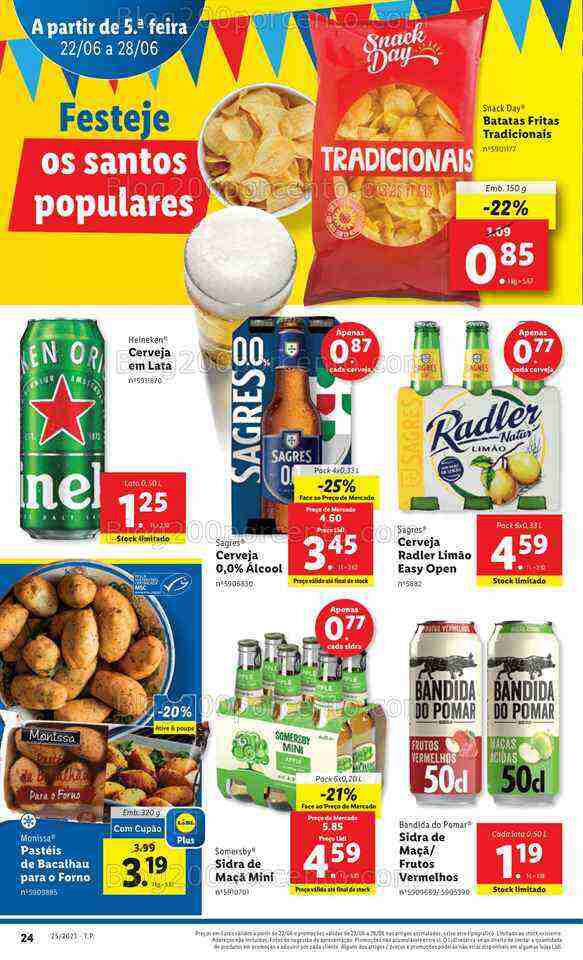 Antevisão Folheto LIDL Promoçóes de 22 a 28 junho