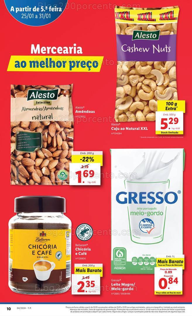Antevisão Folheto LIDL Promoções de 25 a 31 janeiro