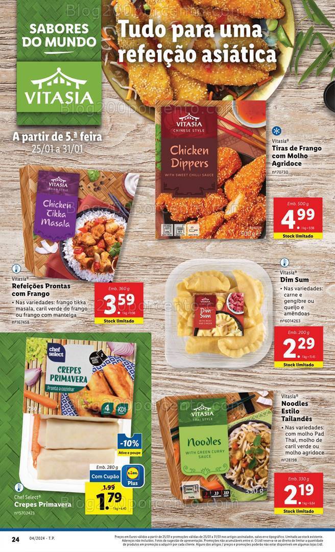 Antevisão Folheto LIDL Promoções de 25 a 31 janeiro