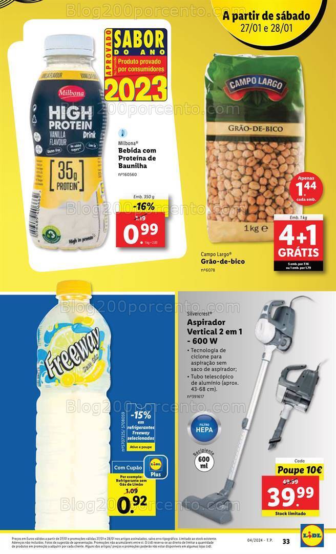 Antevisão Folheto LIDL Promoções de 25 a 31 janeiro