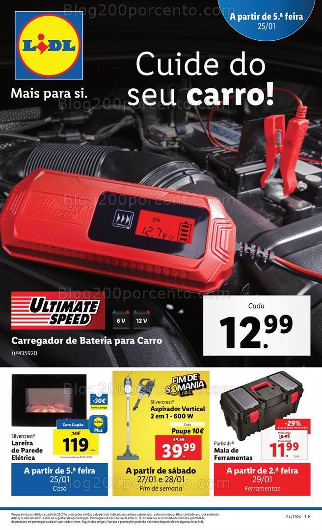 Antevisão Folheto LIDL Bazar Promoções de 25 a 31 janeiro