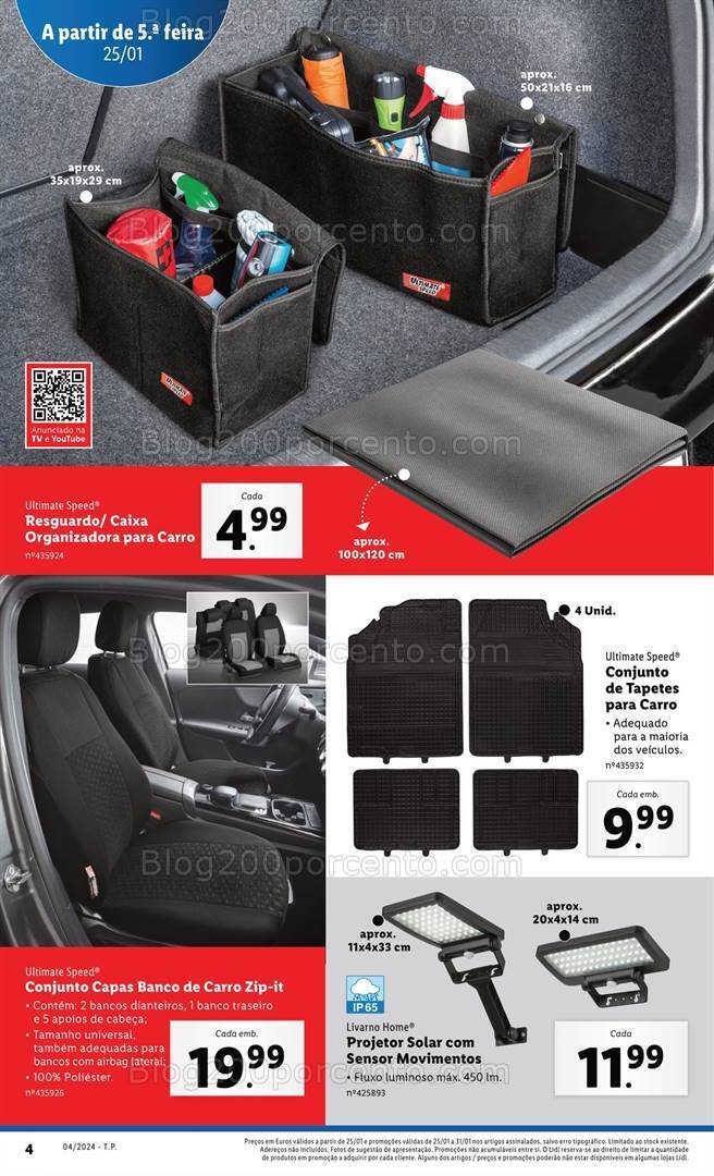 Antevisão Folheto LIDL Bazar Promoções de 25 a 31 janeiro