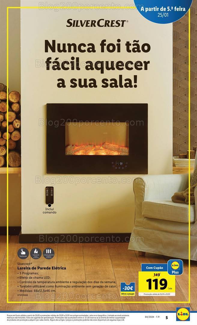 Antevisão Folheto LIDL Bazar Promoções de 25 a 31 janeiro