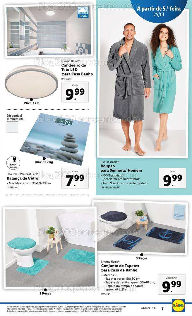 Antevisão Folheto LIDL Bazar Promoções de 25 a 31 janeiro