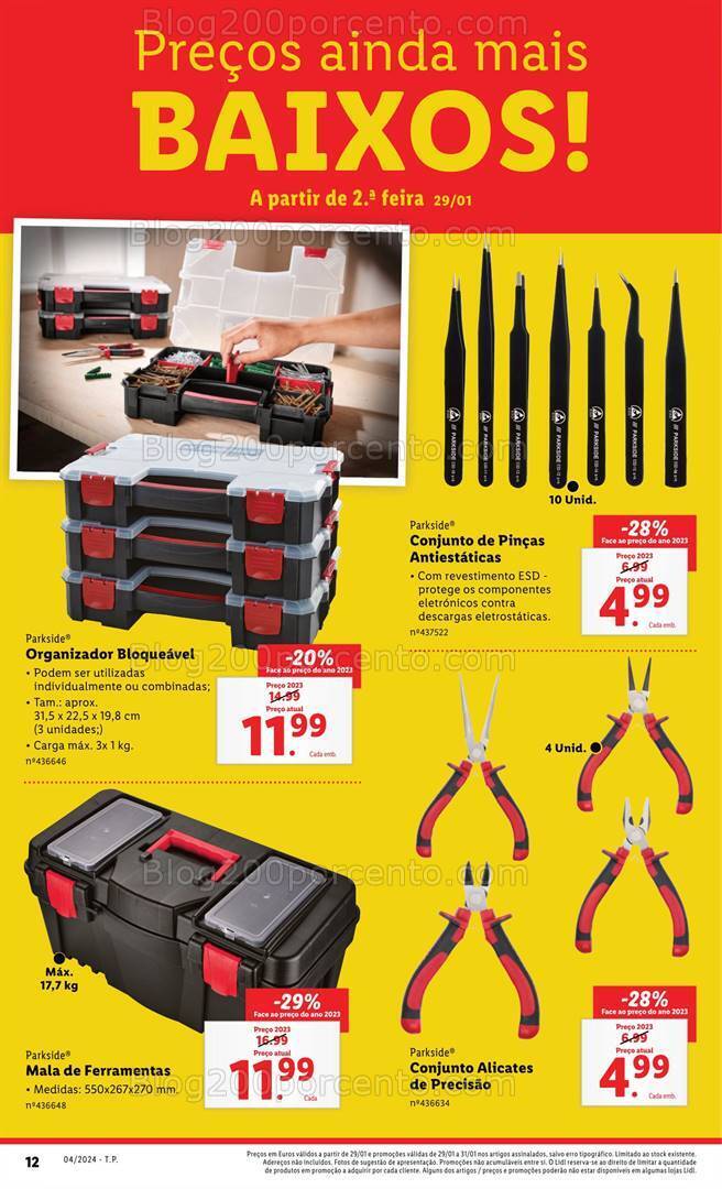 Antevisão Folheto LIDL Bazar Promoções de 25 a 31 janeiro