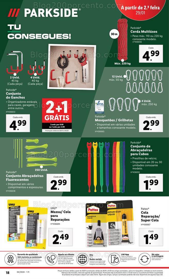 Antevisão Folheto LIDL Bazar Promoções de 25 a 31 janeiro