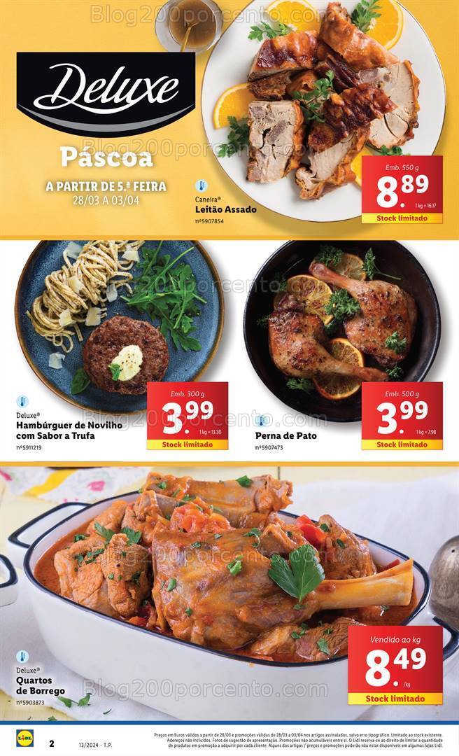 Antevisão Folheto LIDL Páscoa Promoções de 28 março a 3 abril