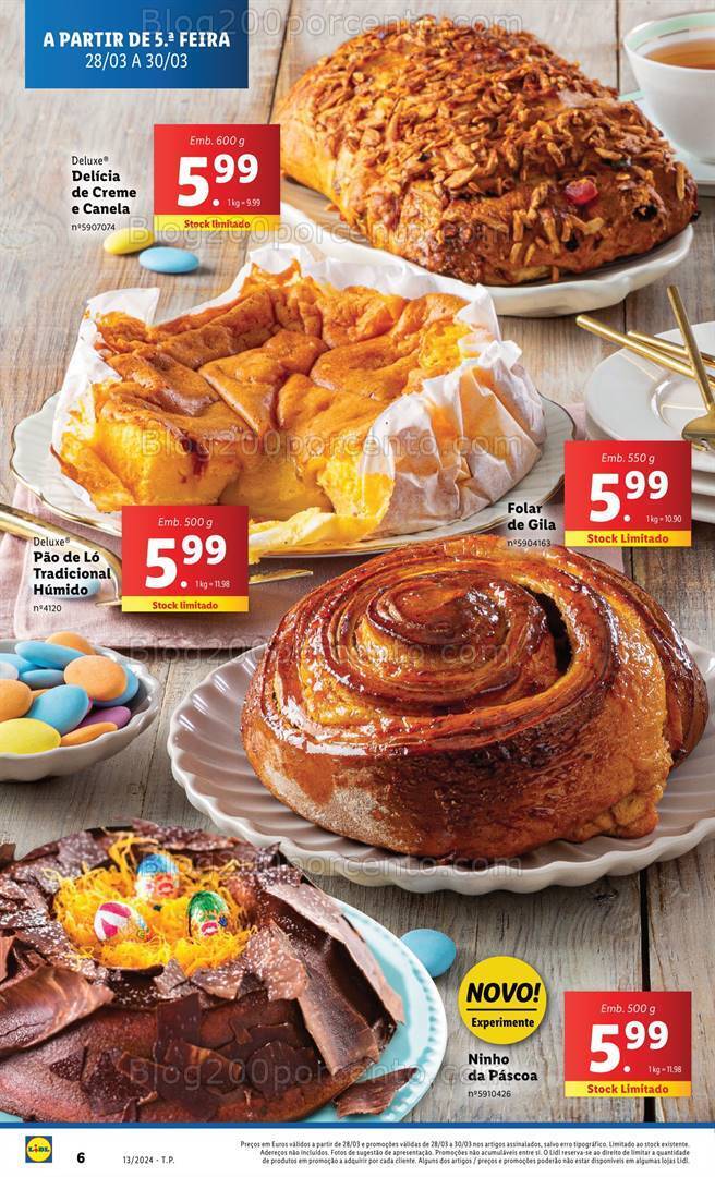 Antevisão Folheto LIDL Páscoa Promoções de 28 março a 3 abril