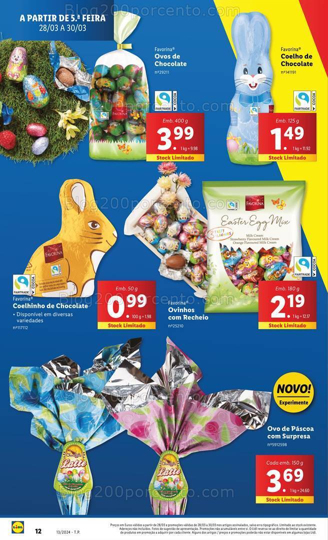 Antevisão Folheto LIDL Páscoa Promoções de 28 março a 3 abril
