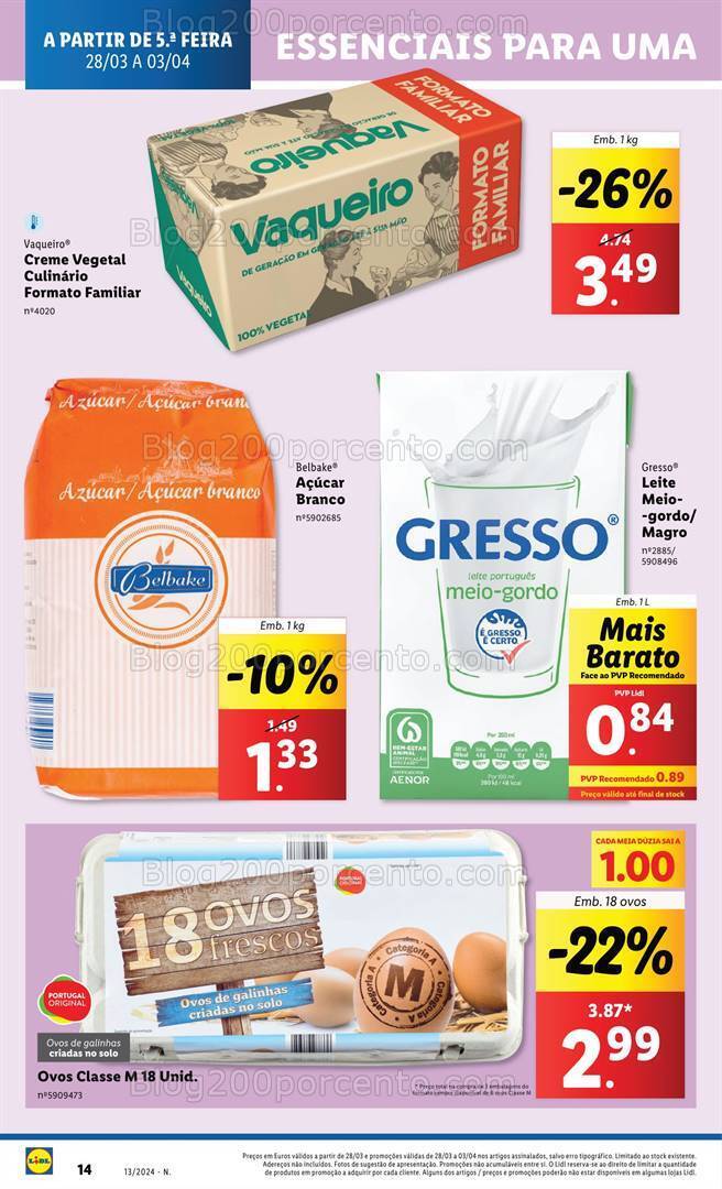 Antevisão Folheto LIDL Promoções de 28 março a 3 abril
