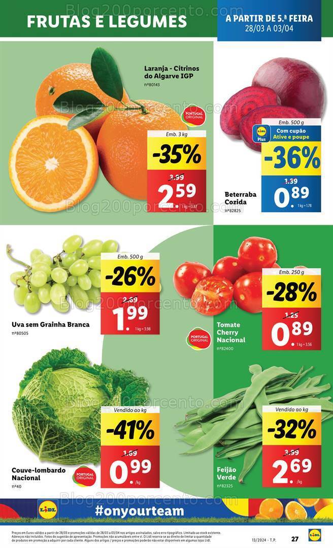 Antevisão Folheto LIDL Promoções de 28 março a 3 abril