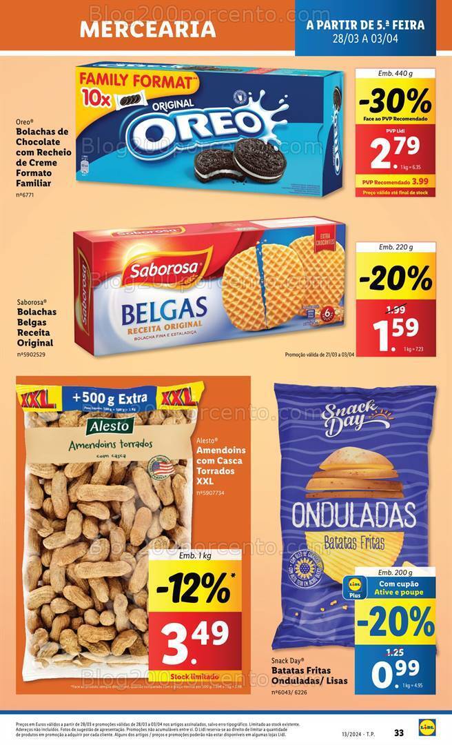 Antevisão Folheto LIDL Promoções de 28 março a 3 abril