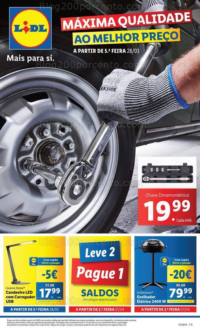 Antevisão Folheto LIDL Bazar Promoções de 28 março a 3 abril