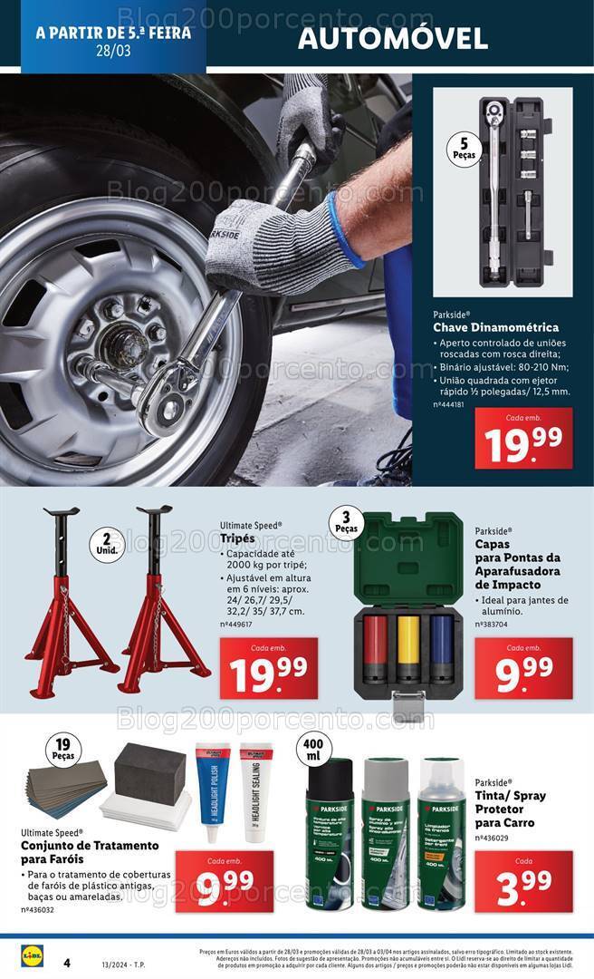 Antevisão Folheto LIDL Bazar Promoções de 28 março a 3 abril