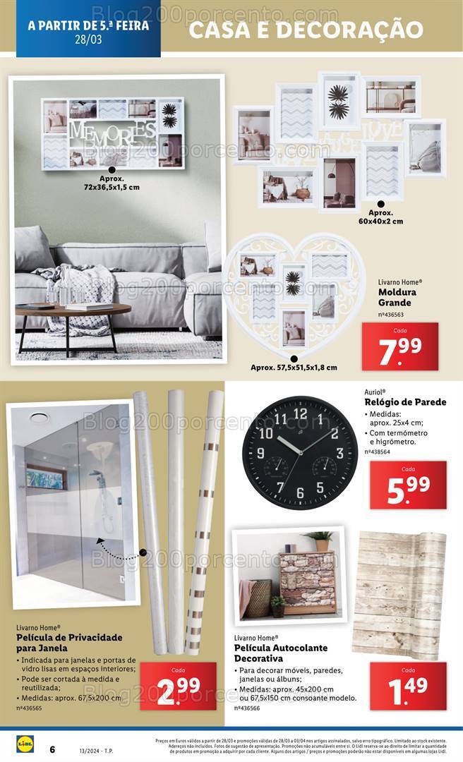 Antevisão Folheto LIDL Bazar Promoções de 28 março a 3 abril