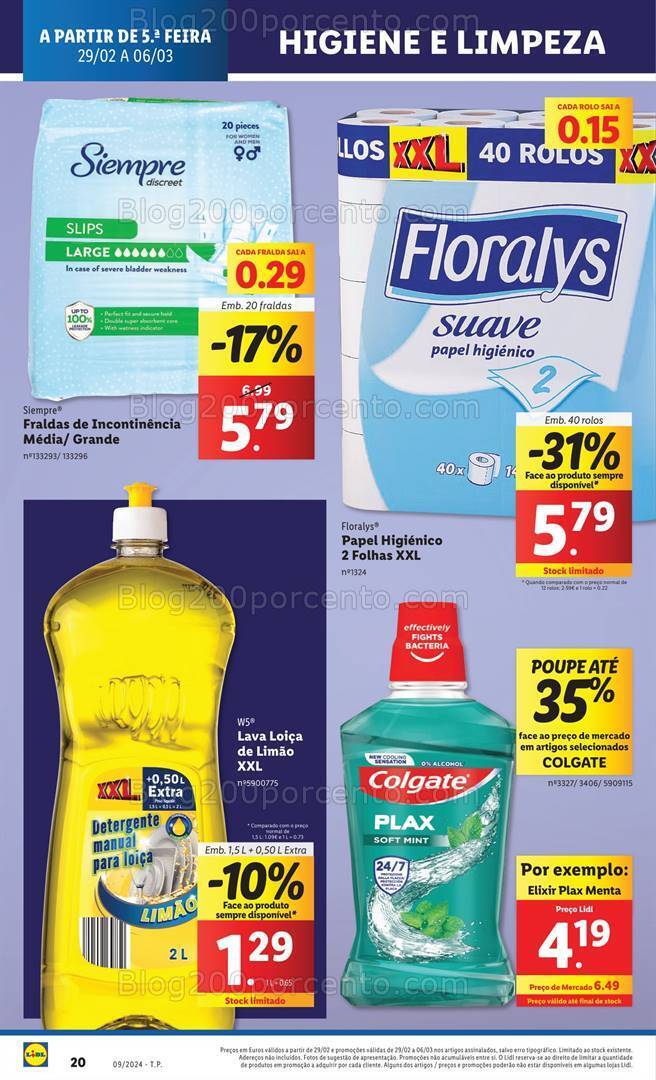 Antevisão Folheto LIDL Promoções de 29 fevereiro a 6 março