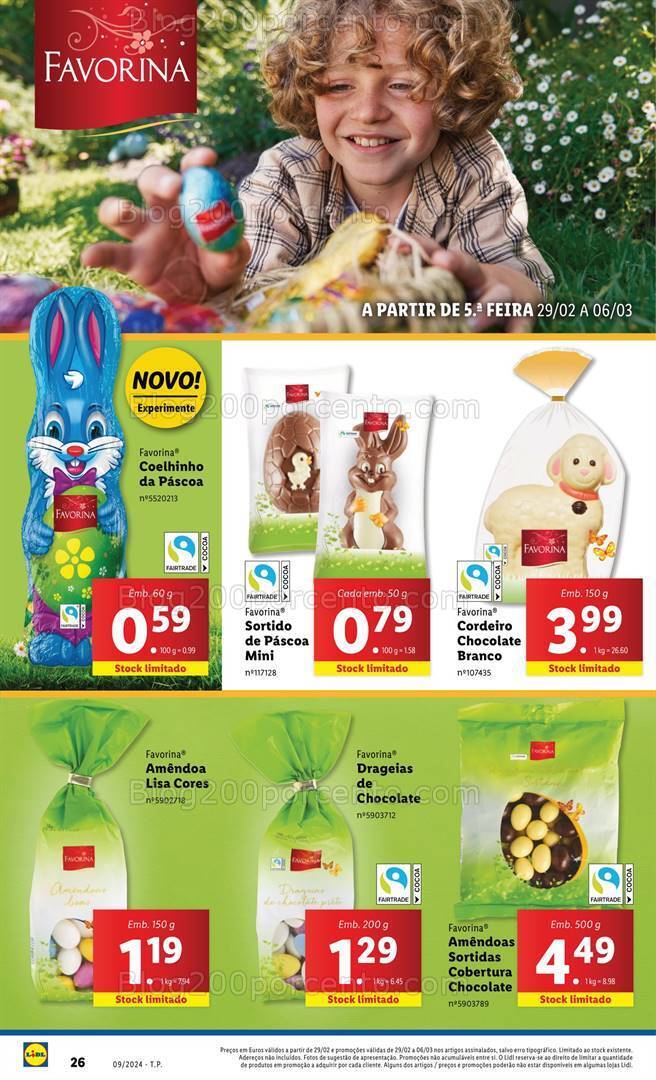 Antevisão Folheto LIDL Especial Páscoa Promoções de 29 fevereiro a 6 março