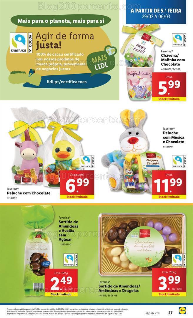 Antevisão Folheto LIDL Especial Páscoa Promoções de 29 fevereiro a 6 março