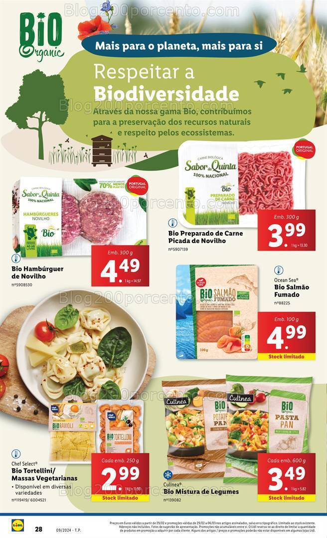 Antevisão Folheto LIDL Especial Bio Promoções de 29 fevereiro a 6 março