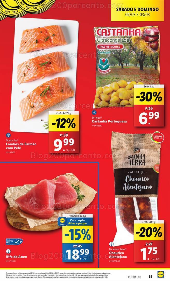 Antevisão Folheto LIDL Promoções Fim de Semana - 2 e 3 março