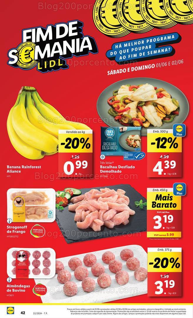 Antevisão Folheto LIDL Promoções Fim de semana - 1 e 2 junho