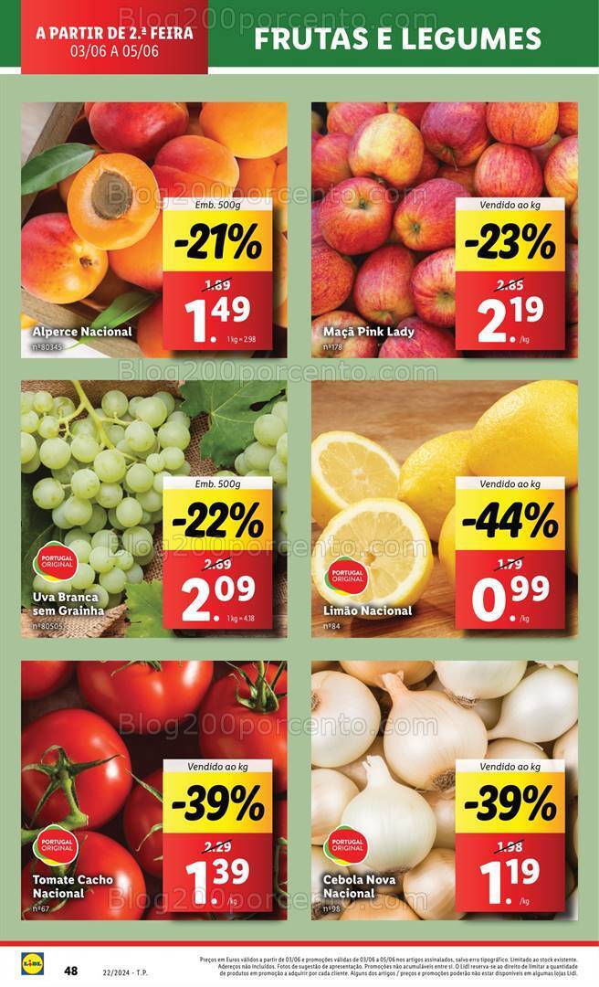 Antevisão Folheto LIDL Supermercado Promoções de de 3 a 5 junho