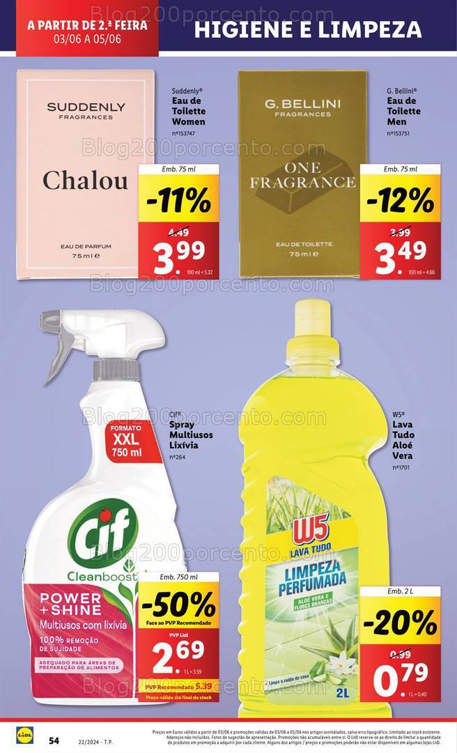 Antevisão Folheto LIDL Supermercado Promoções de de 3 a 5 junho