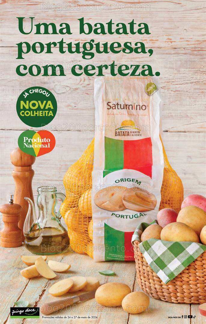 Antevisão Folheto PINGO DOCE Promoções Fim de Semana - 24 a 27 maio