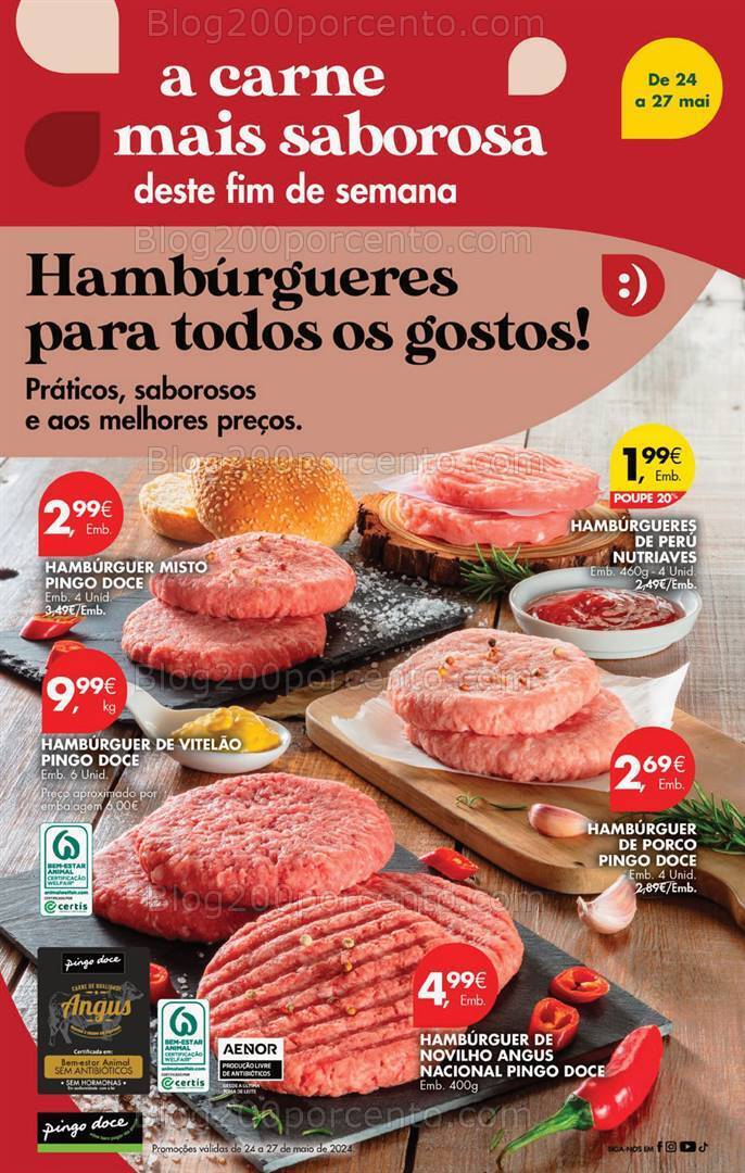 Antevisão Folheto PINGO DOCE Promoções Fim de Semana - 24 a 27 maio