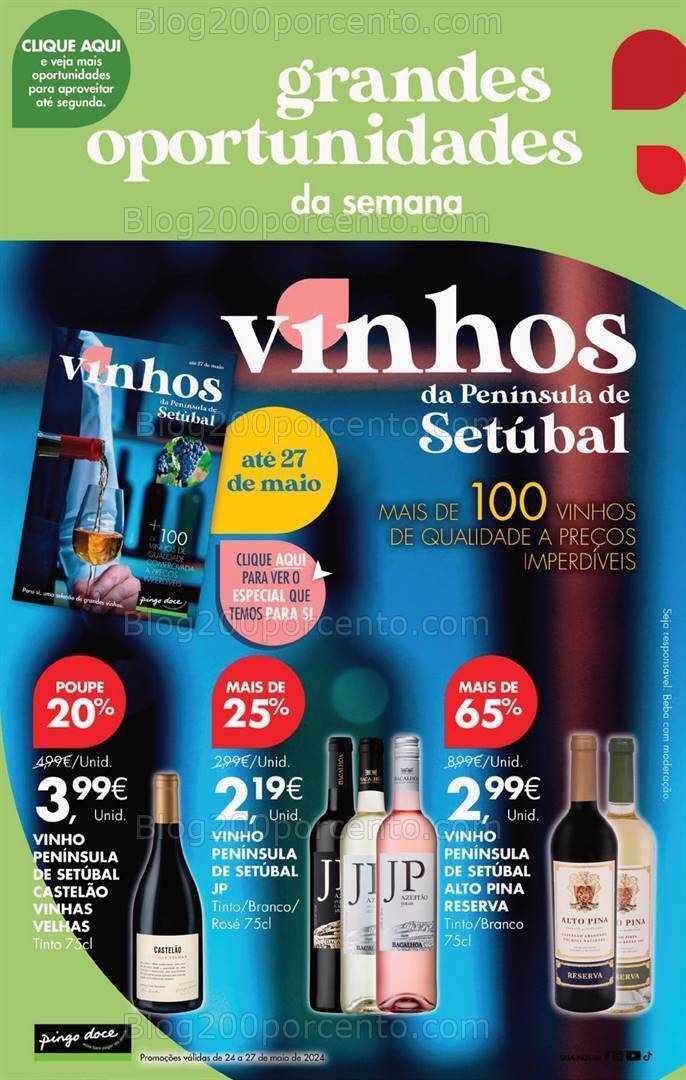 Antevisão Folheto PINGO DOCE Promoções Fim de Semana - 24 a 27 maio