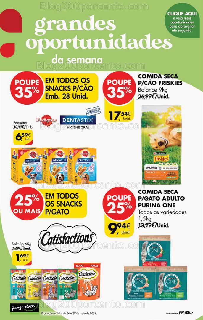 Antevisão Folheto PINGO DOCE Promoções Fim de Semana - 24 a 27 maio