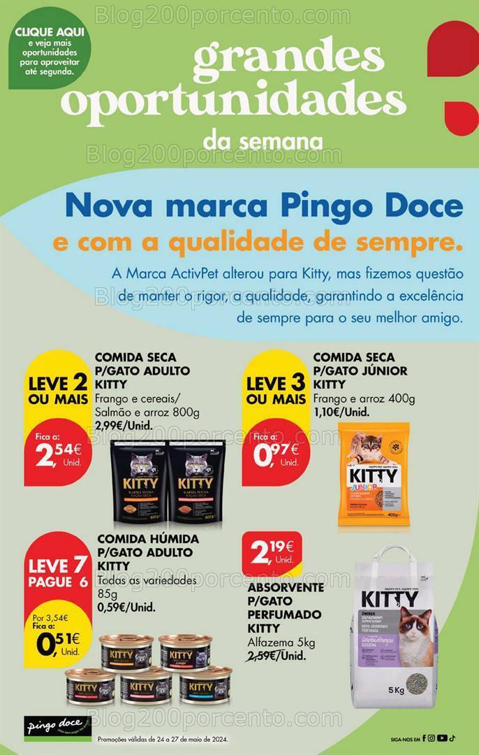Antevisão Folheto PINGO DOCE Promoções Fim de Semana - 24 a 27 maio