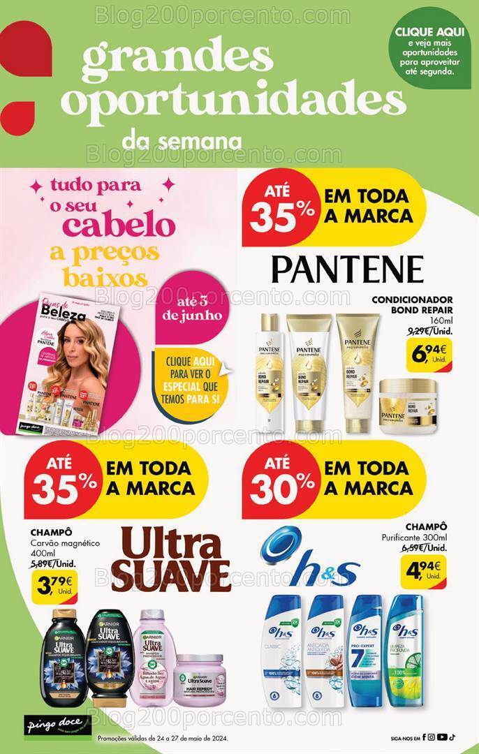 Antevisão Folheto PINGO DOCE Promoções Fim de Semana - 24 a 27 maio