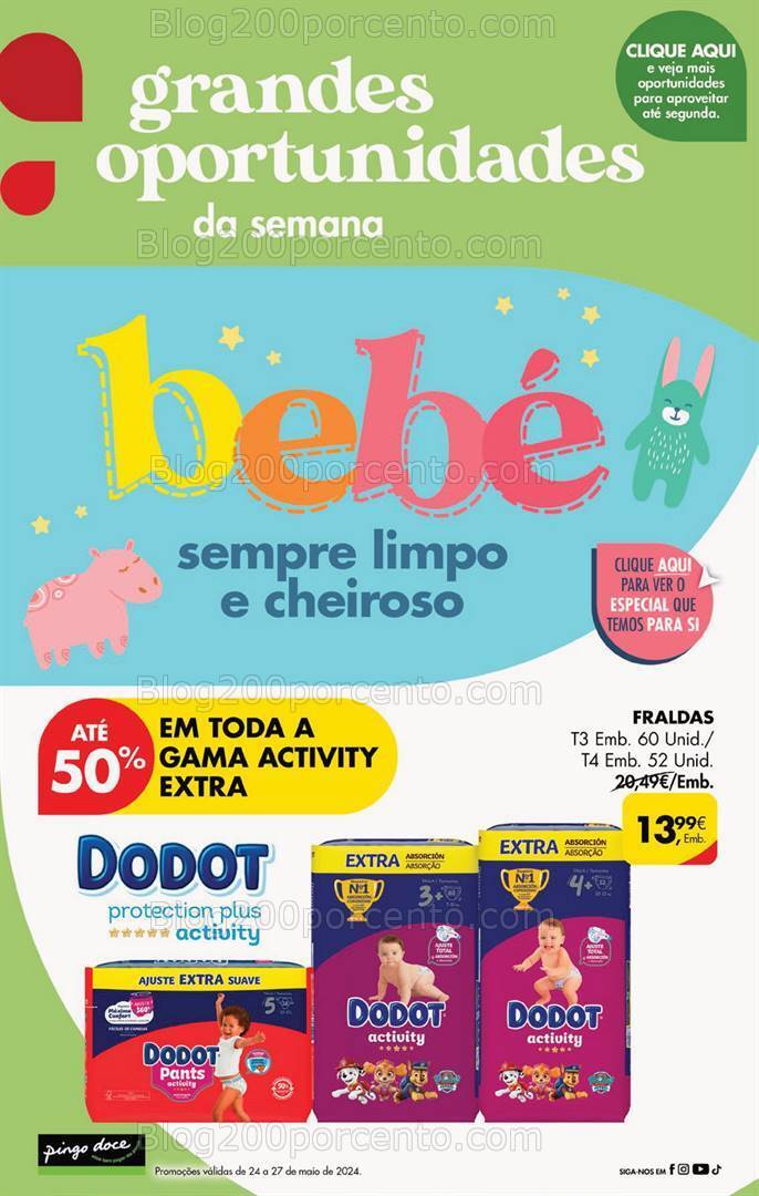Antevisão Folheto PINGO DOCE Promoções Fim de Semana - 24 a 27 maio
